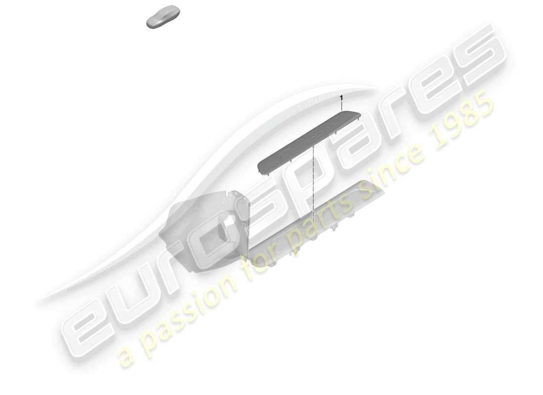 porsche 2025 (panamera 976) sill trim strip front part diagram