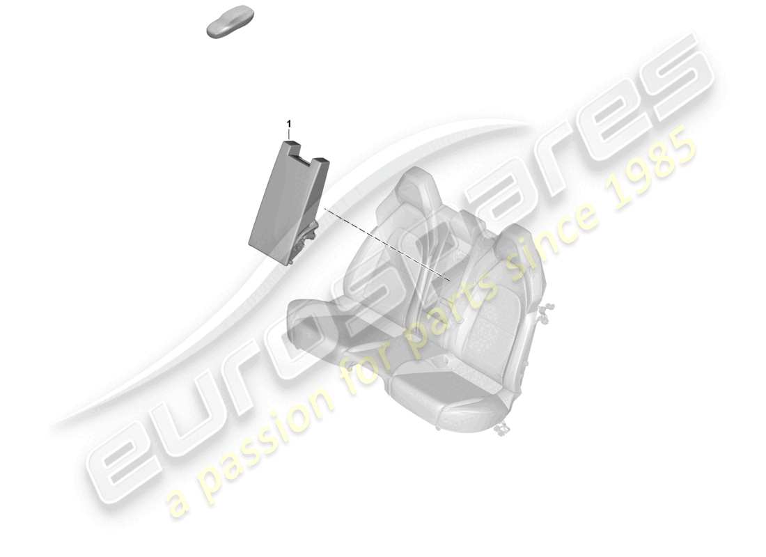 porsche 2025 (panamera 976) middle armrest (complete) part diagram