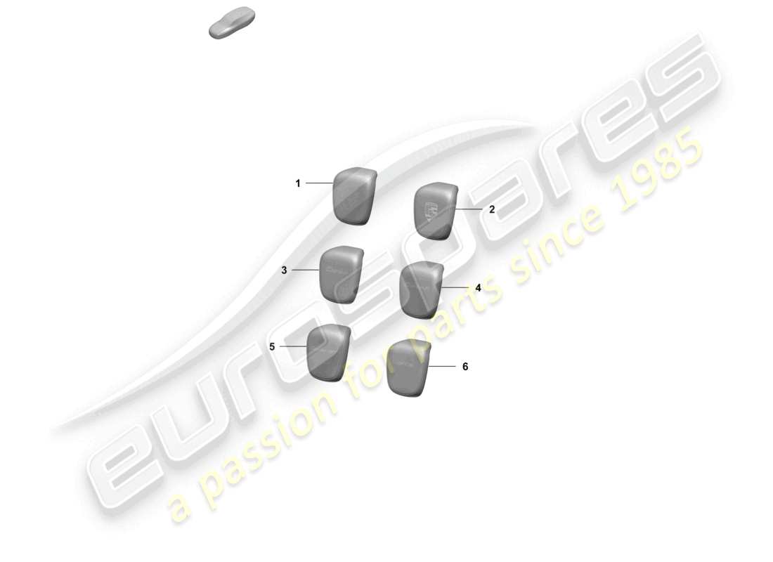 porsche 2026 (taycan 9j1-2) head restraint part diagram