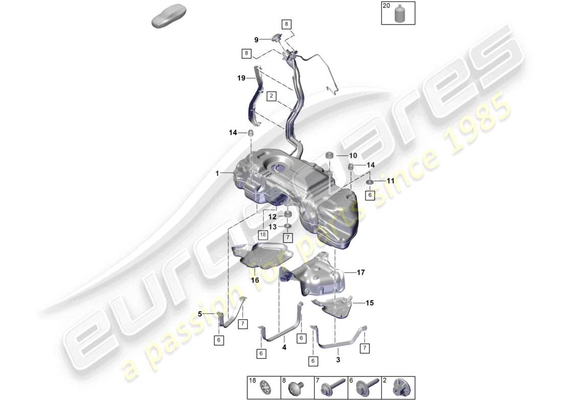 part diagram containing part number pab20139100