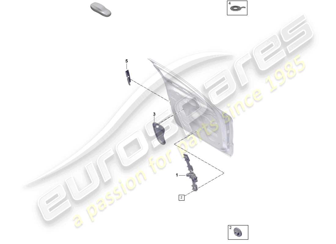 porsche 2025 (panamera 976) window regulator front covers doors part diagram