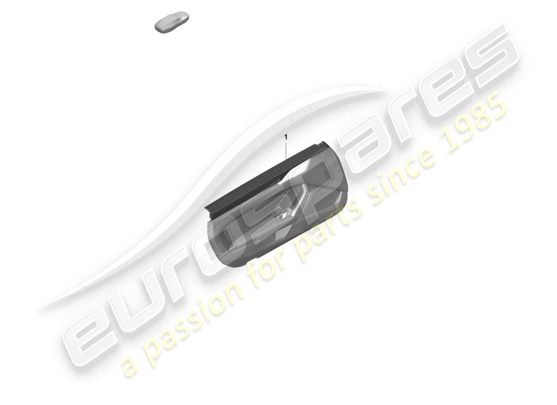 porsche 2023 (992-1 gt3/rs/st) door panel for vehicles with exclusive equipment door panel trim (leather) with coloured stitching touring package part diagram