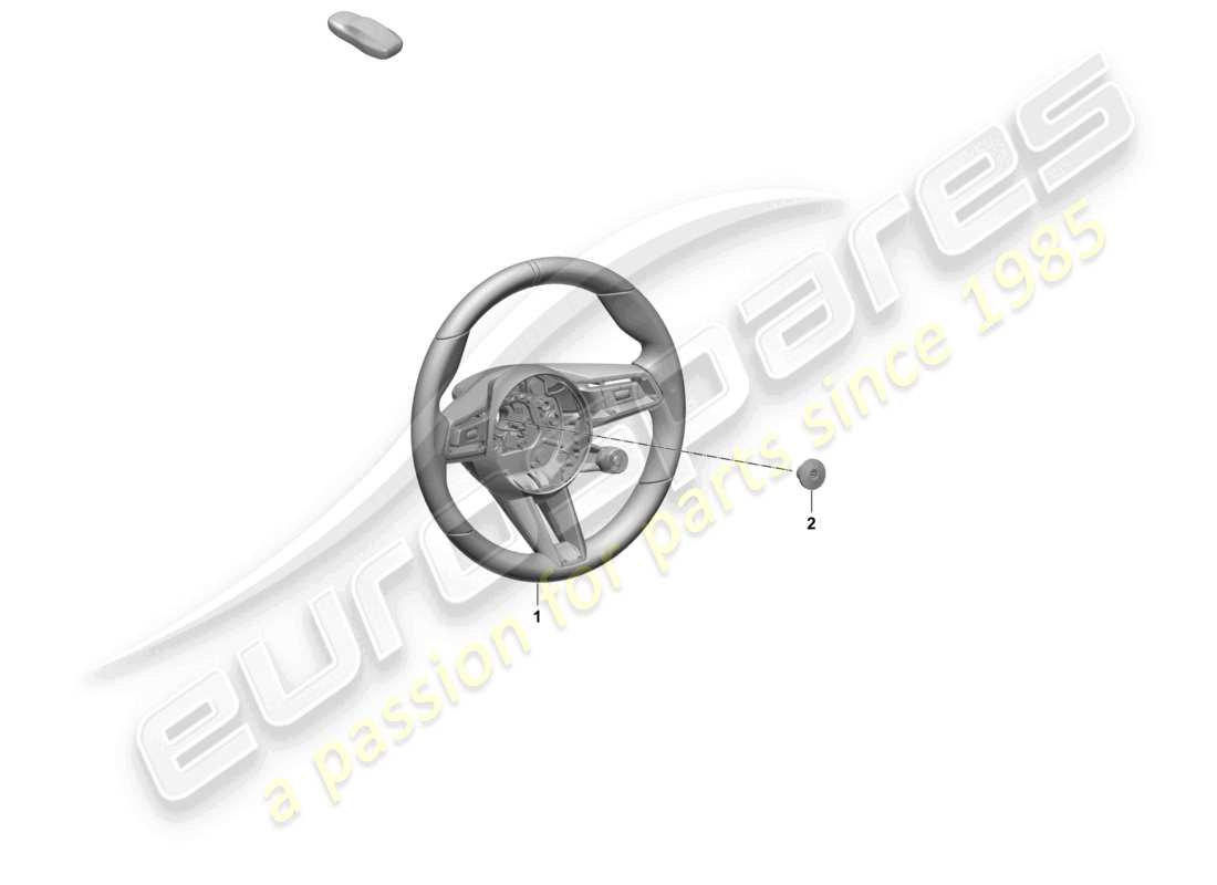 porsche 2025 (taycan 9j1-2) multi. sports steering wheel (race-tex) with heating steering wheel contact det. part diagram