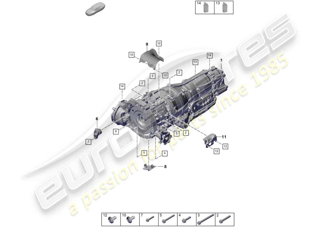 VIEW PARTS DIAGRAMS FROM THE PORSCHE CAYENNE PARTS CATALOGUE a part diagram from the porsche cayenne parts catalogue
