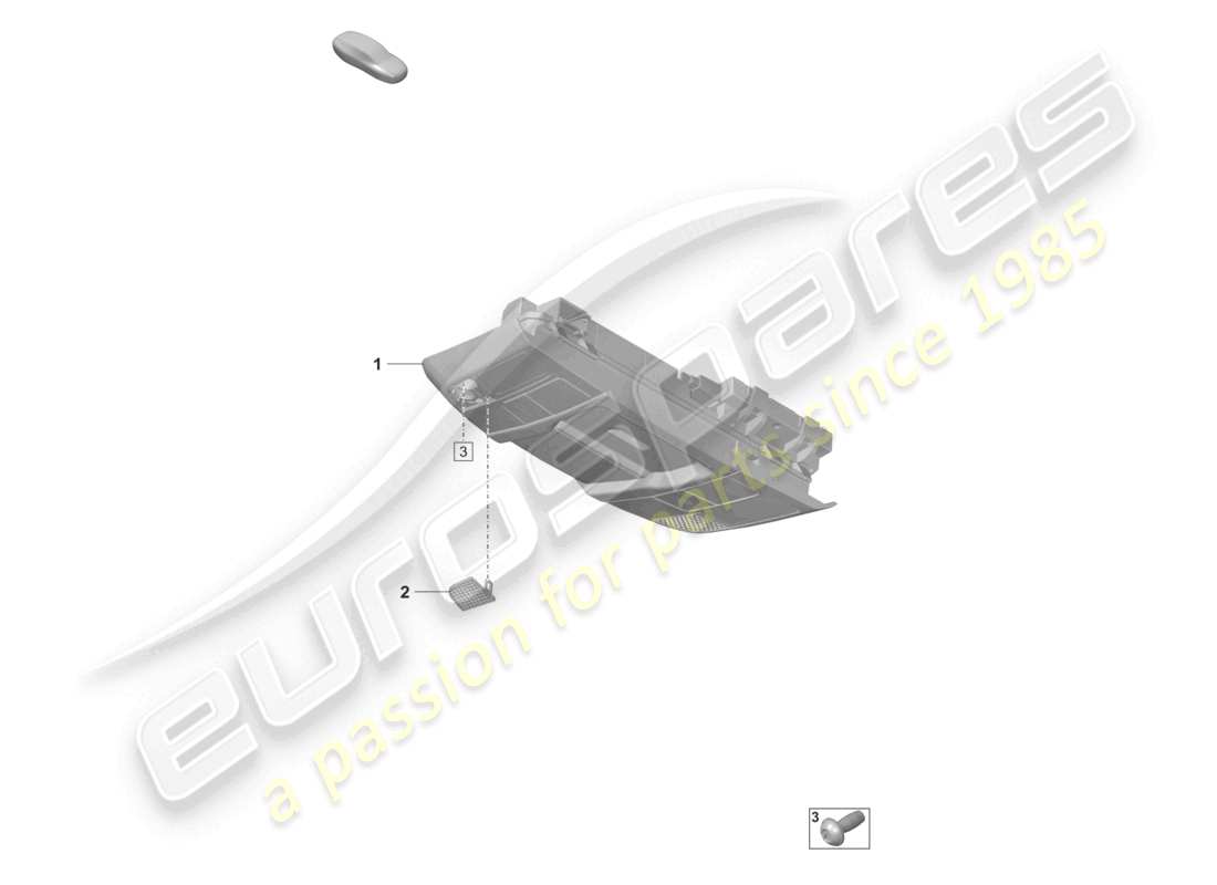porsche 2026 (992-2 gt3/rs/st) console roof parts diagram