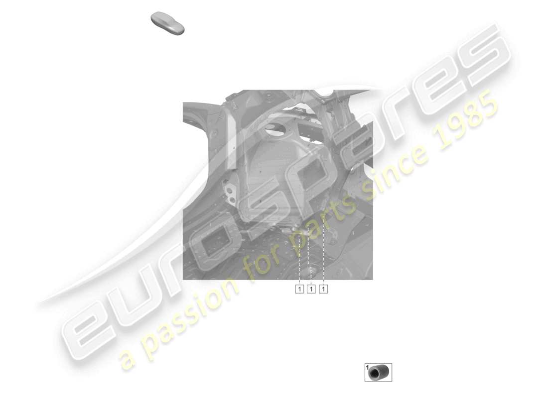 porsche 2021 (992-1 turbo / s) front axle support underbody part diagram