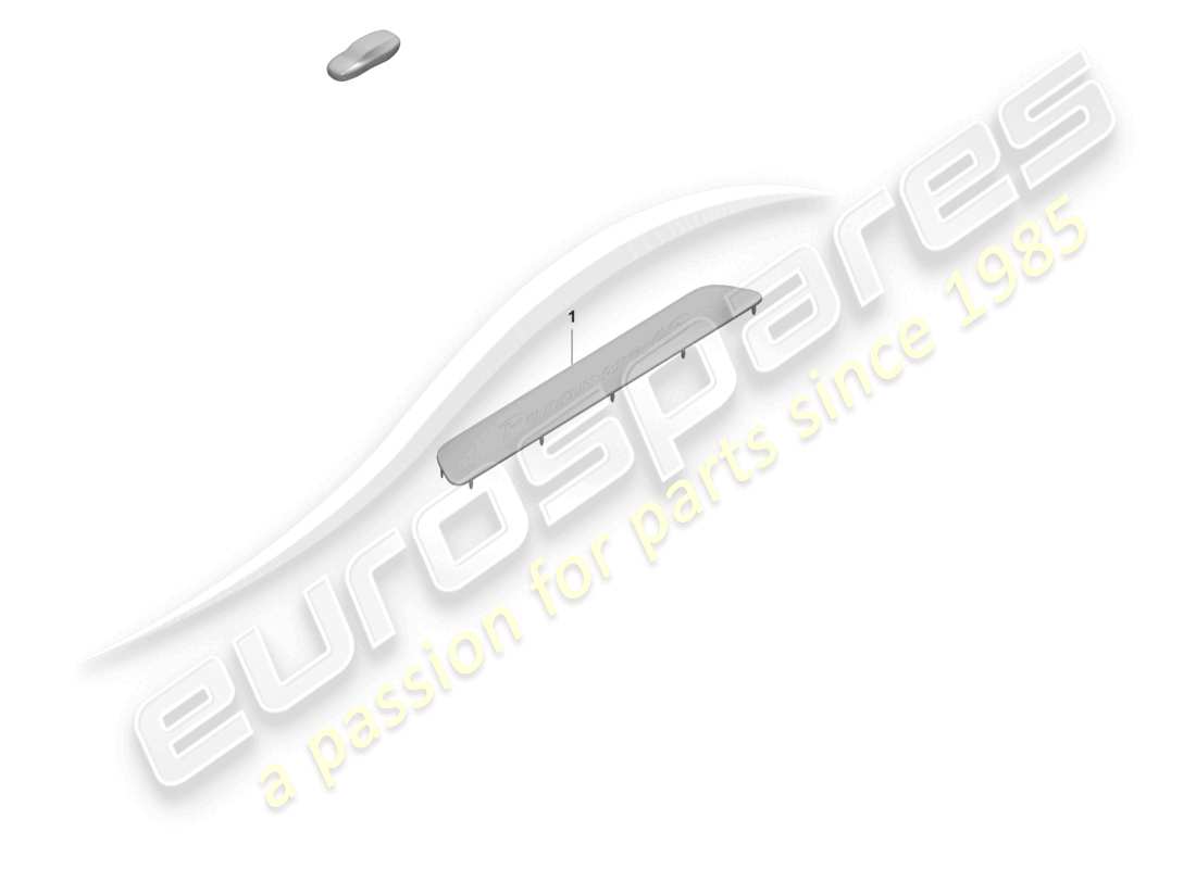 porsche 2023 (panamera 971-2) sill trim strip front part diagram