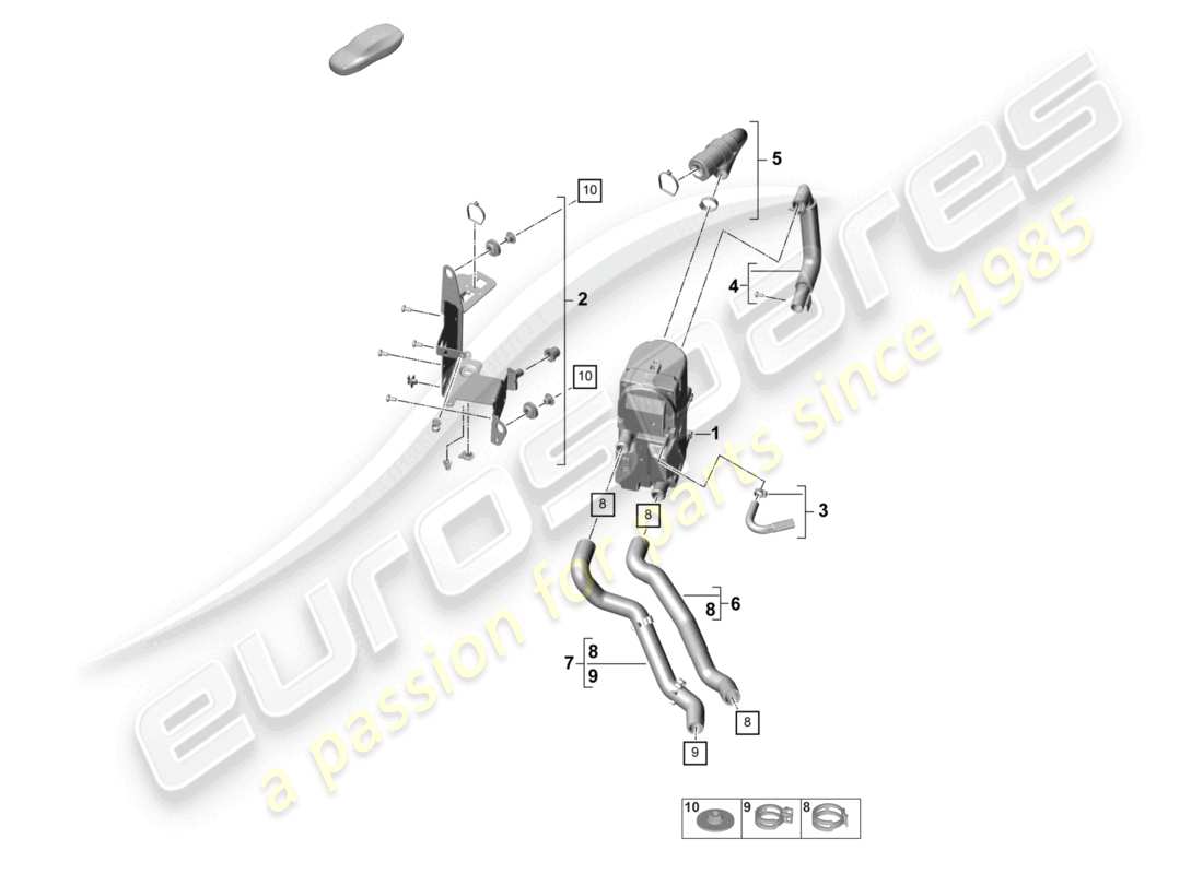 porsche 2024 (panamera 971-2) auxiliary heater and accessories part diagram