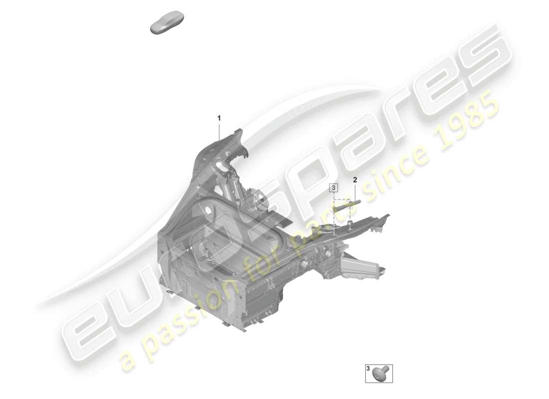 porsche 2023 (992-1 gt3/rs/st) front end (complete) part diagram