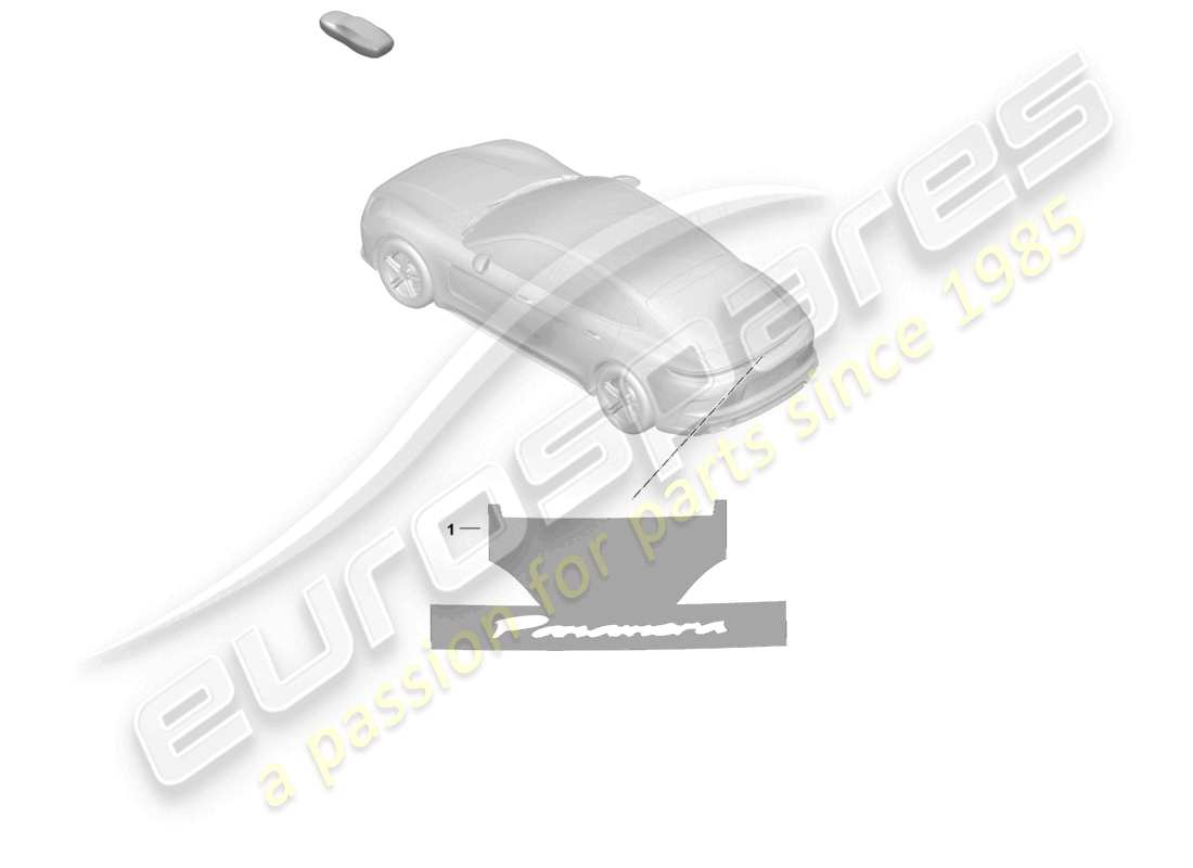 porsche 2026 (panamera 976) assembly aid for lettering part diagram