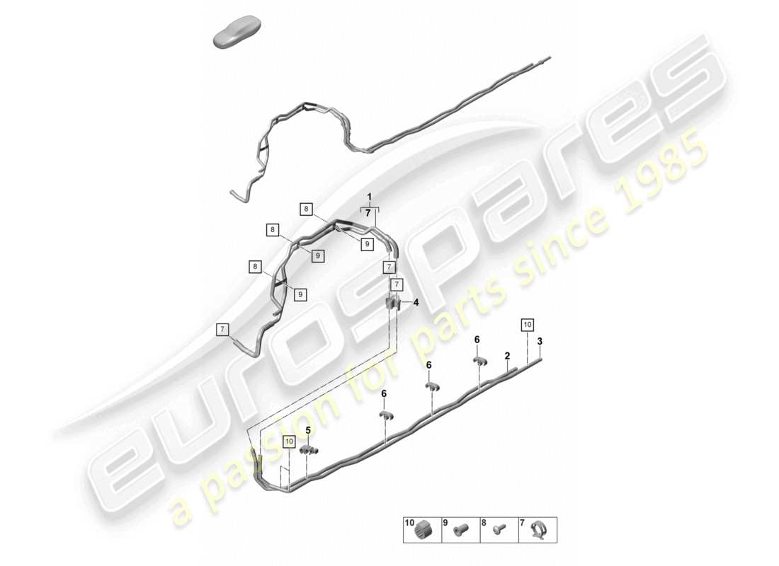 porsche 2023 (panamera 971-2) heating, air cond. system front for vehicles with hybrid drive underbody part diagram