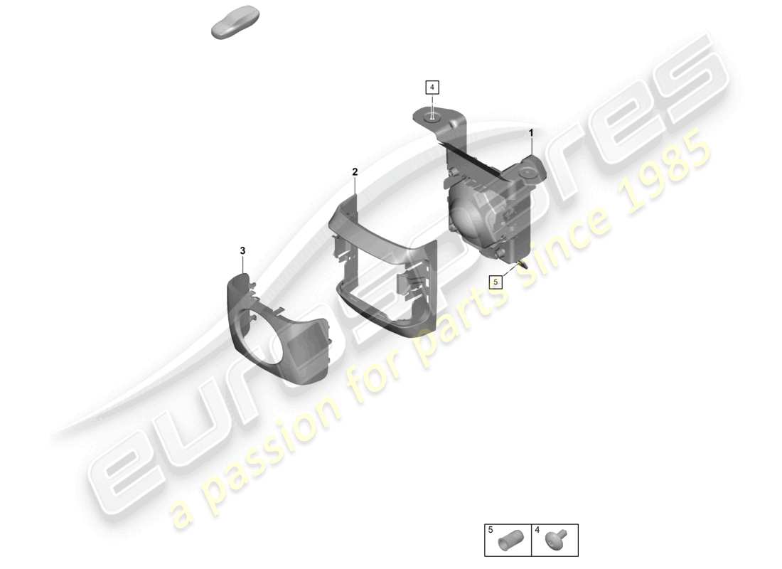 porsche 2022 (992-1 turbo / s) driver assistance system radar sensor cruise-control system for vehicles with lane change assist part diagram