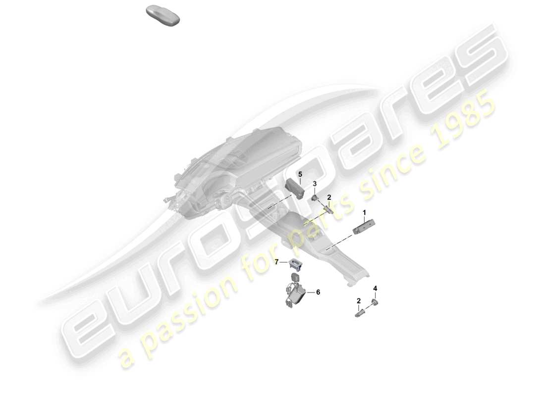 porsche 2025 (panamera 976) voltage converter socket cigarette lighter part diagram