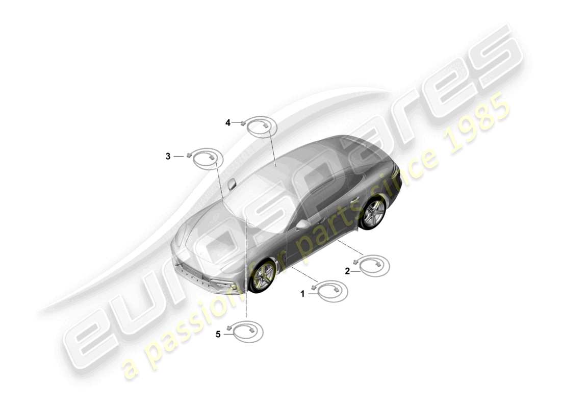 porsche 2023 (panamera 971-2) fibre optic wave conductor part diagram