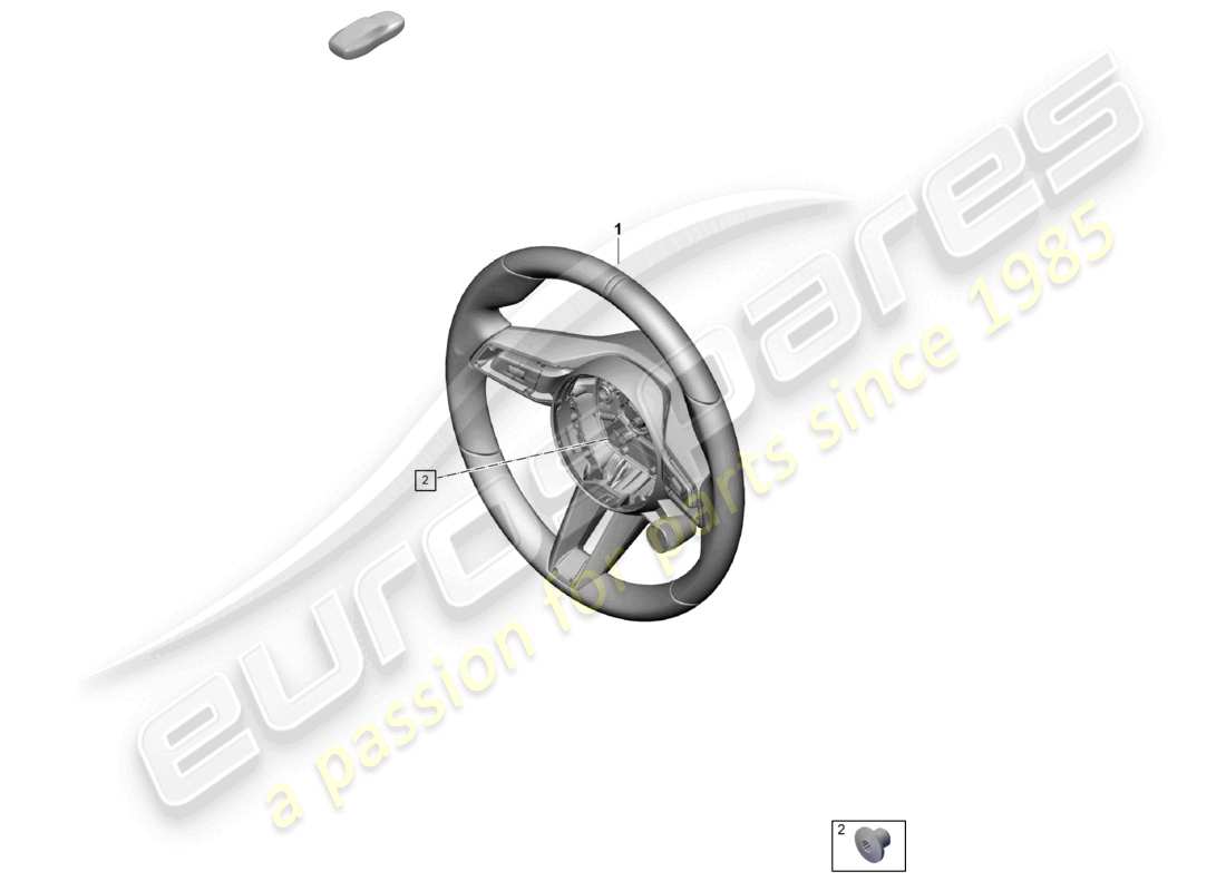 porsche 2026 (992-2) multifunct. sports strng wheel (leather) multi. sports steering wheel (race-tex) with heating part diagram