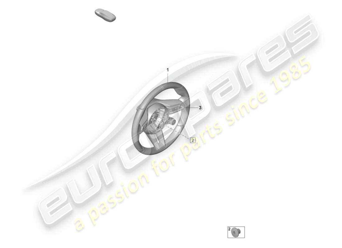 porsche 2021 (992-1 gt3/rs/st) multifunction steering wheel leather manual gearbox part diagram