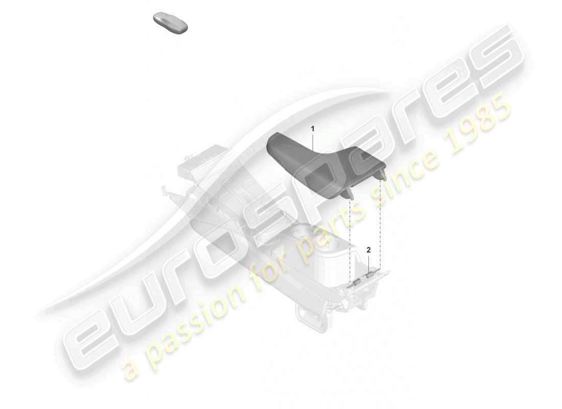 porsche 2021 (panamera 971-2) centre console armrest part diagram
