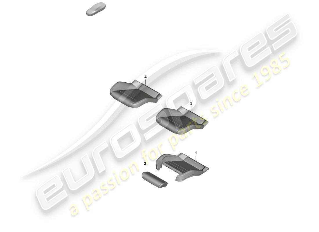 porsche 2026 (panamera 976) foam part seat cover comfort seat part diagram