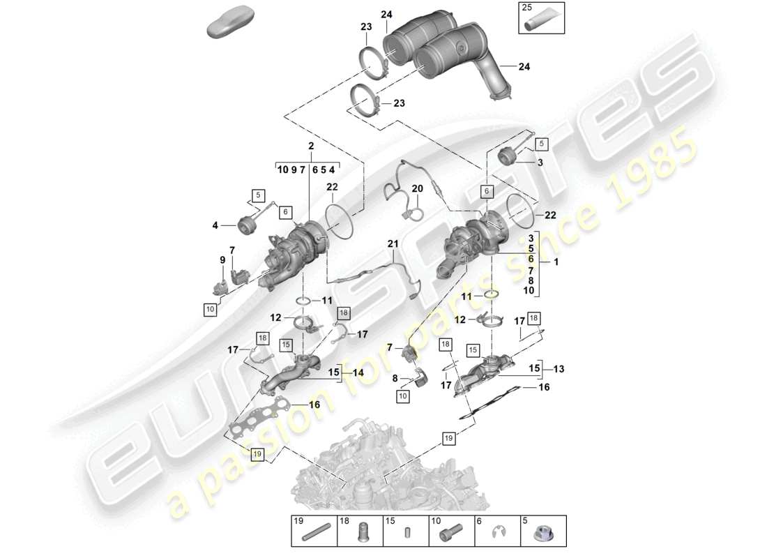 part diagram containing part number pab145701d