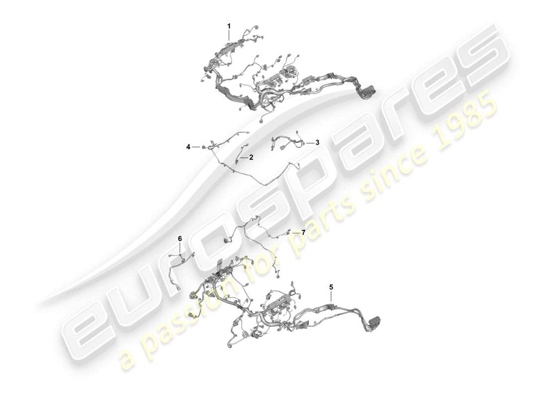 porsche 2026 (panamera 976) wiring set for engine wiring harness for engine prewiring part diagram