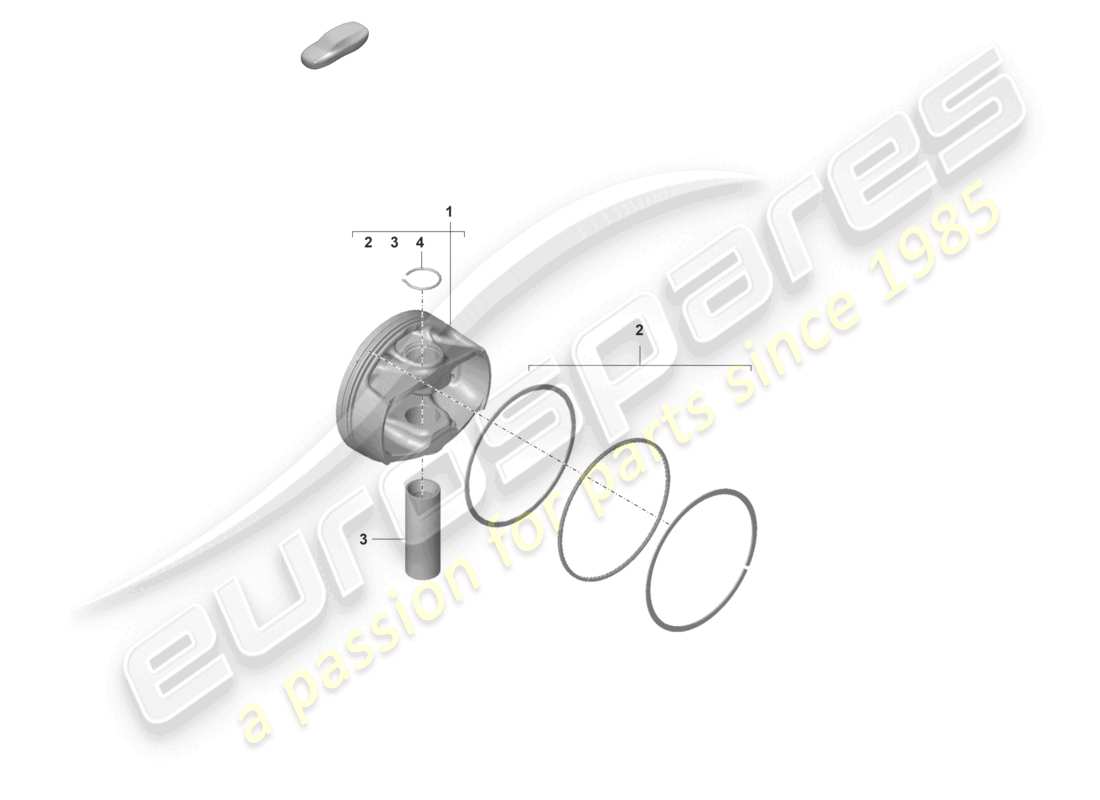 porsche 2023 (992-1 gt3/rs/st) piston part diagram