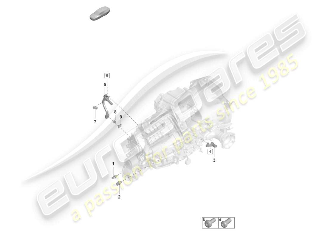 porsche 2023 (992-1 gt3/rs/st) manual gearbox sensors part diagram