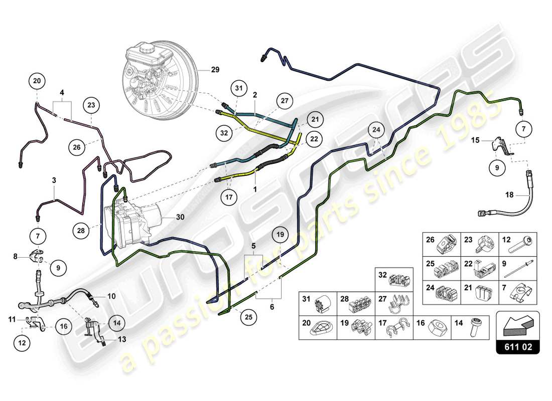 part diagram containing part number 8k0611715