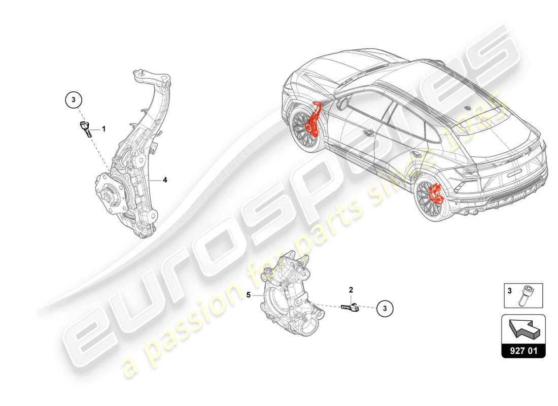 lamborghini urus (2020) speed sensor parts diagram