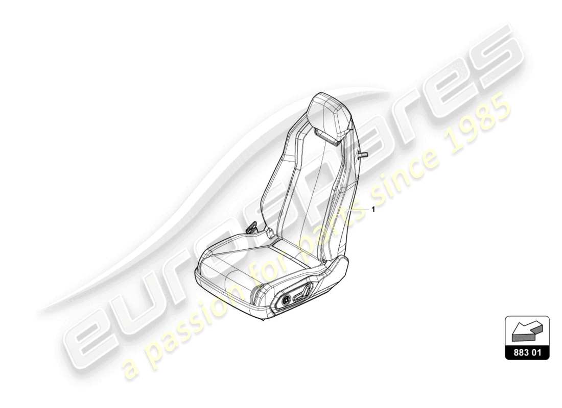 lamborghini urus (2020) rear seats parts diagram