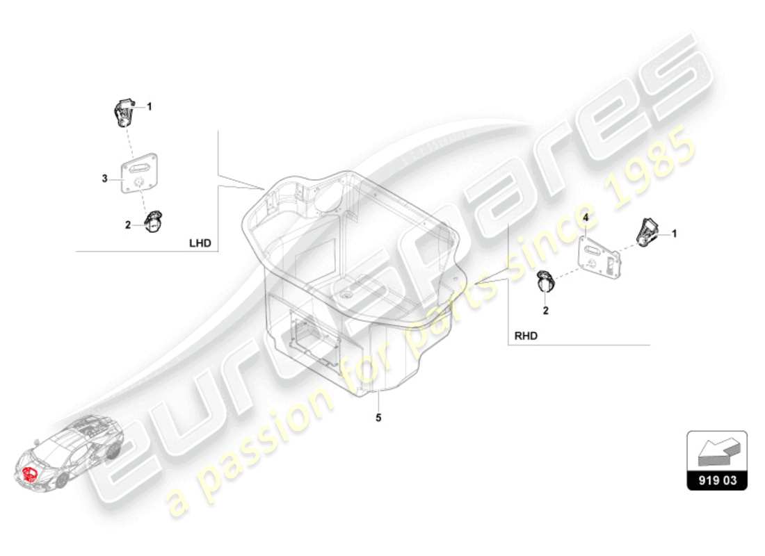 lamborghini revuelto coupe (2024) socket parts diagram