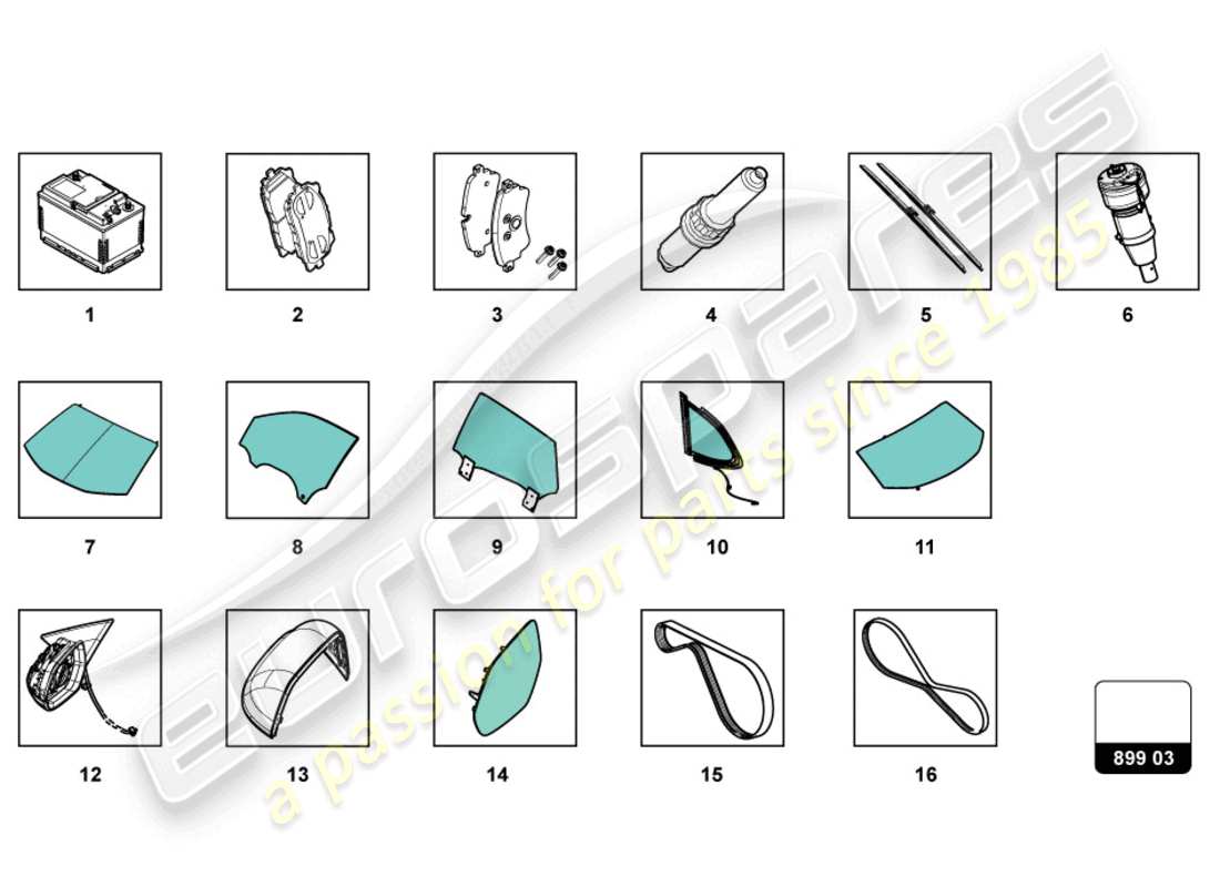 lamborghini urus (2022) for pick-up part diagram