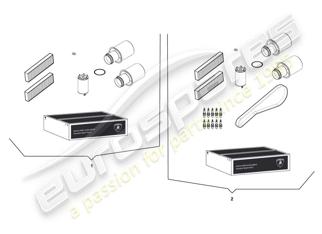 lamborghini lp550-2 spyder (2014) service schedule part diagram