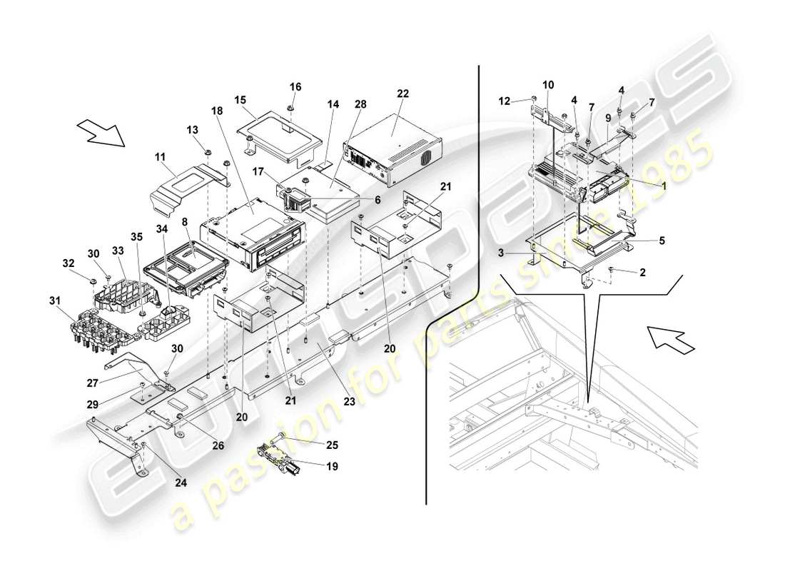 lamborghini lp550-2 coupe (2011) control units part diagram