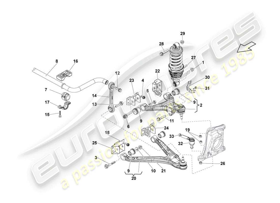 lamborghini lp550-2 coupe (2011) front axle part diagram