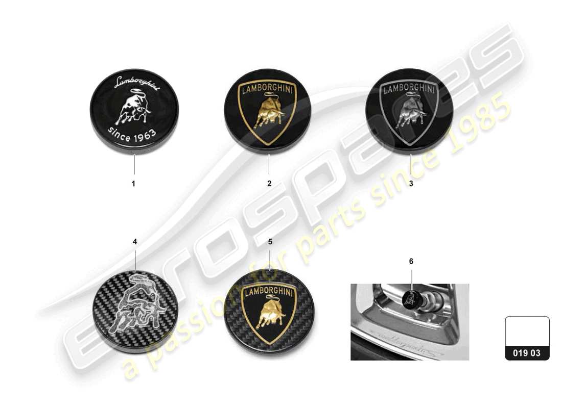 lamborghini accessories (aventador ultimae roadster) 1 set wheel trim caps part diagram