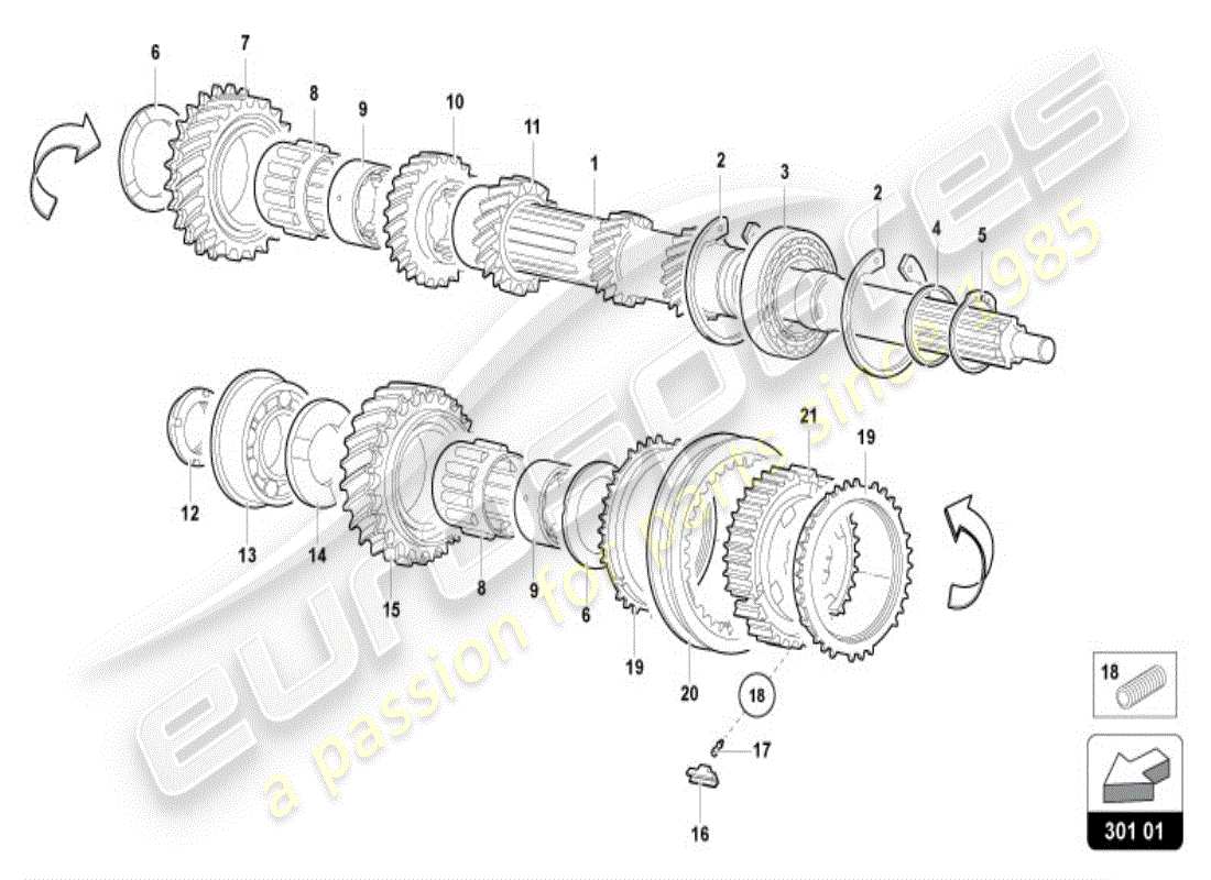 lamborghini diablo vt (1996) cardan shaft parts diagram