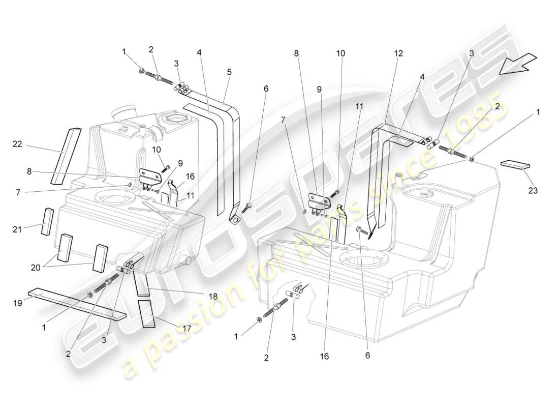 lamborghini gallardo spyder (2008) fasteners part diagram