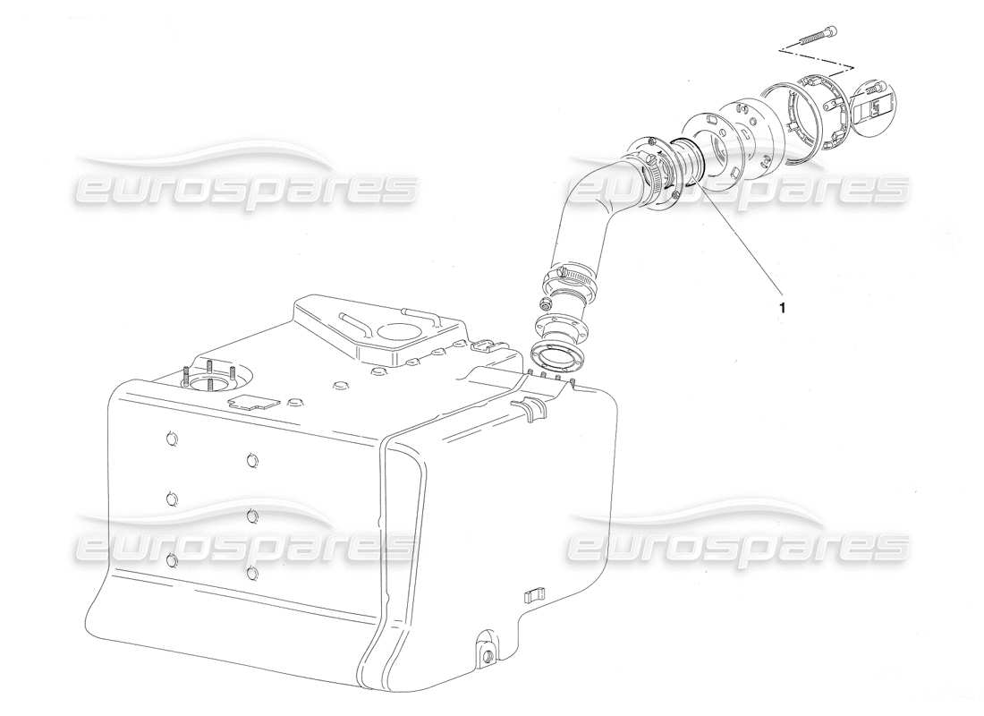 lamborghini diablo sv (1997) fuel system (valid for saudi arabia - march 1997) part diagram