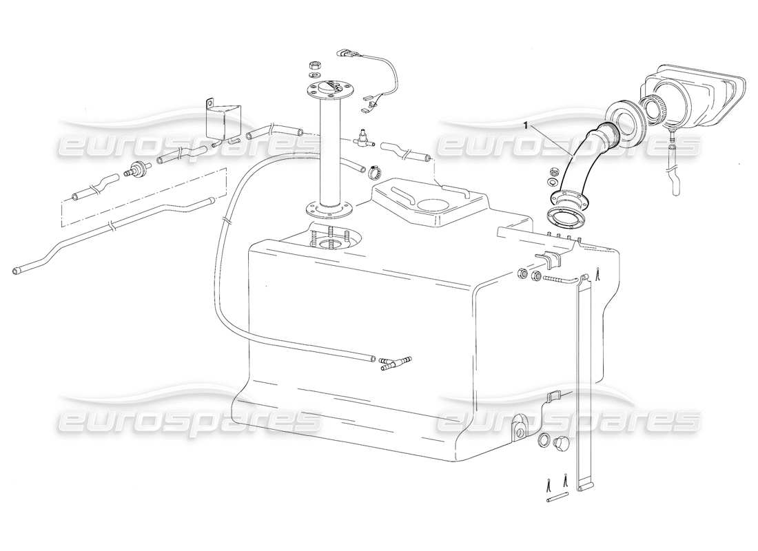 lamborghini diablo (1991) fuel system (valid for saudi arabia version - october 1991) part diagram