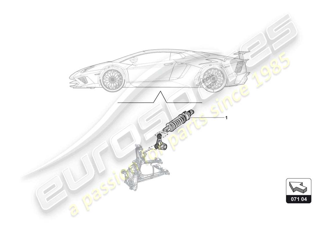 lamborghini accessories (aventador ultimae) lifting device part diagram
