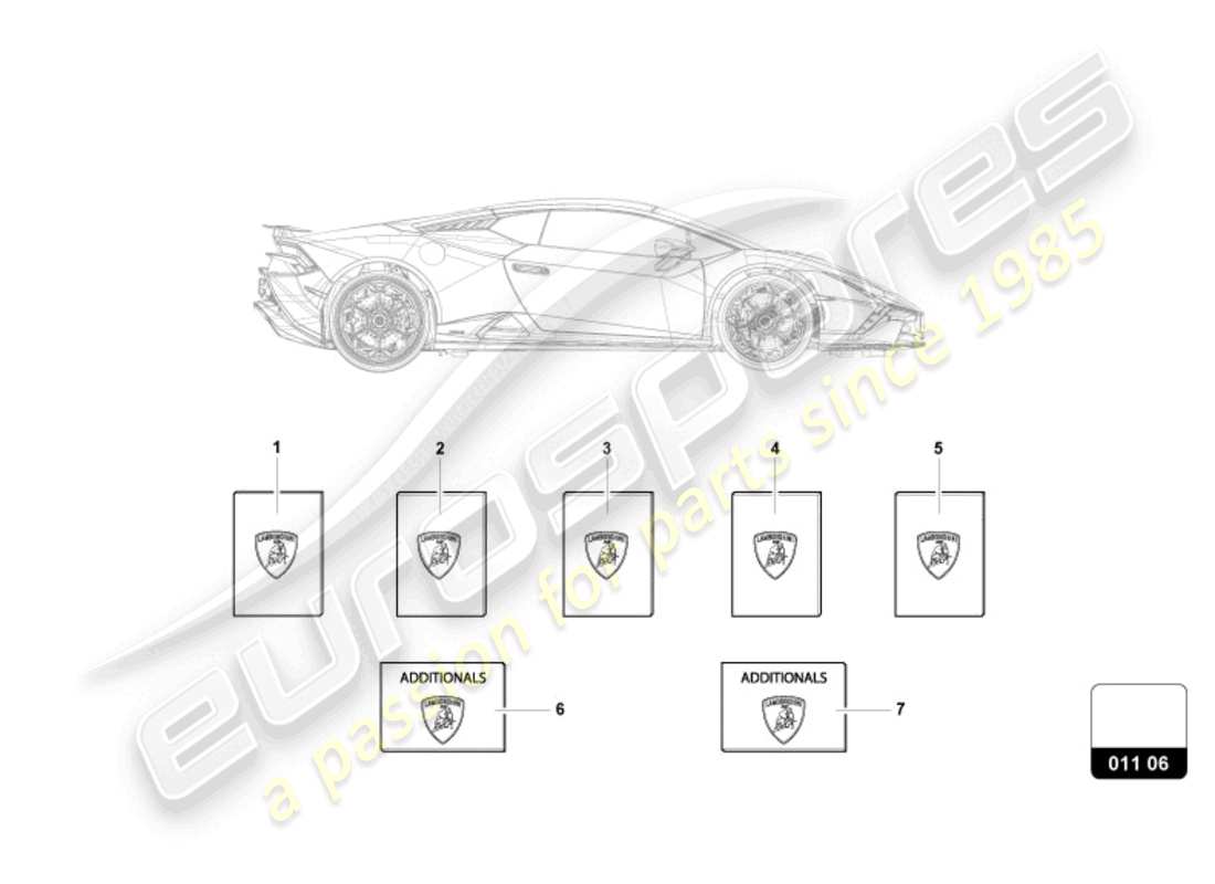 lamborghini 2023 (tecnica) vehicle wallet parts diagram