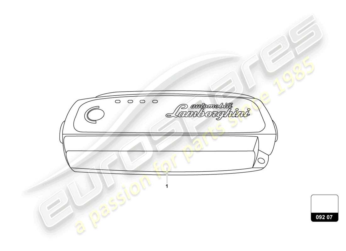 lamborghini accessories (sto) battery charger part diagram