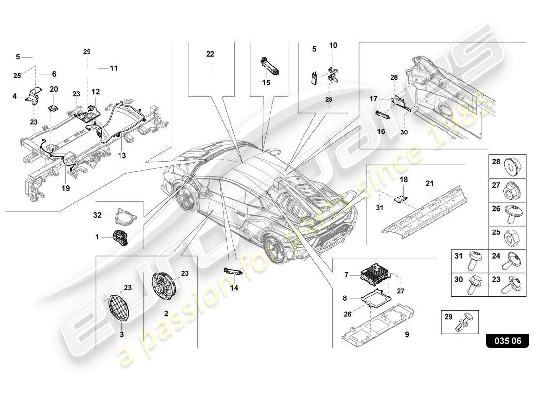 lamborghini 2022 (sto) aerial part diagram