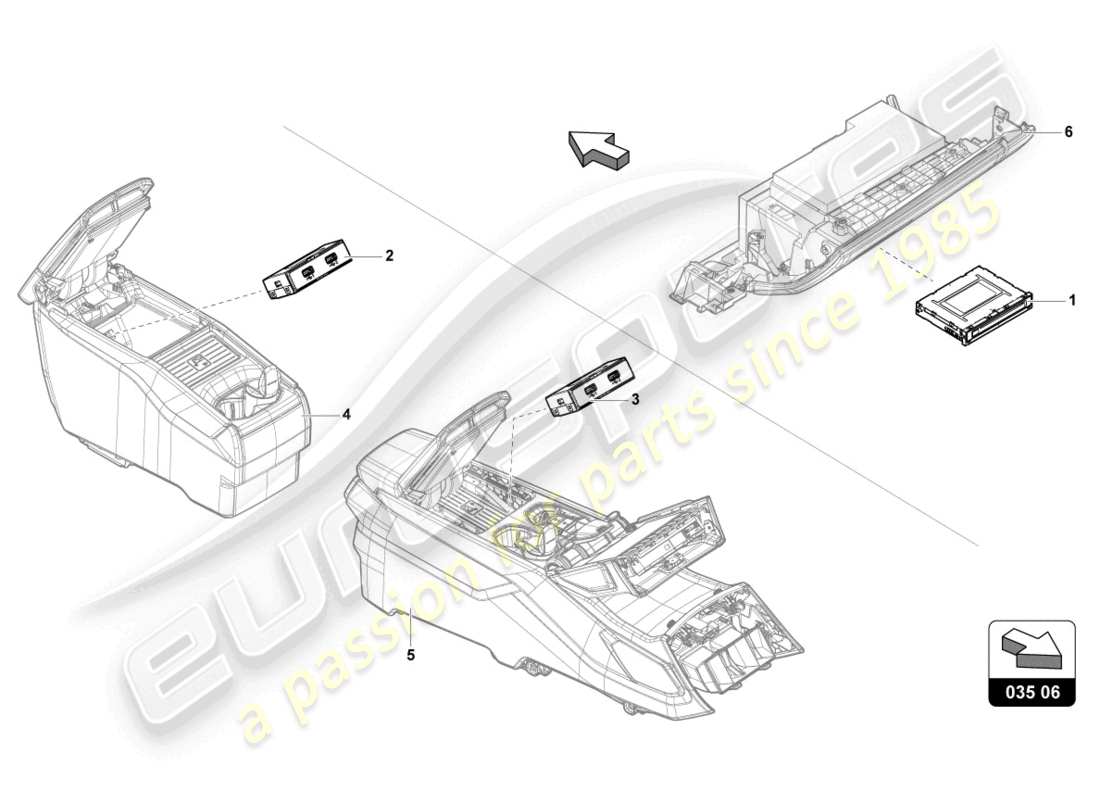 lamborghini urus (2022) connection for external audio sources parts diagram