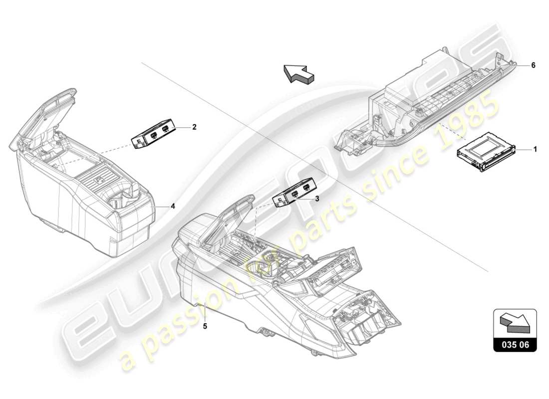 lamborghini urus (2021) connection for external audio sources parts diagram