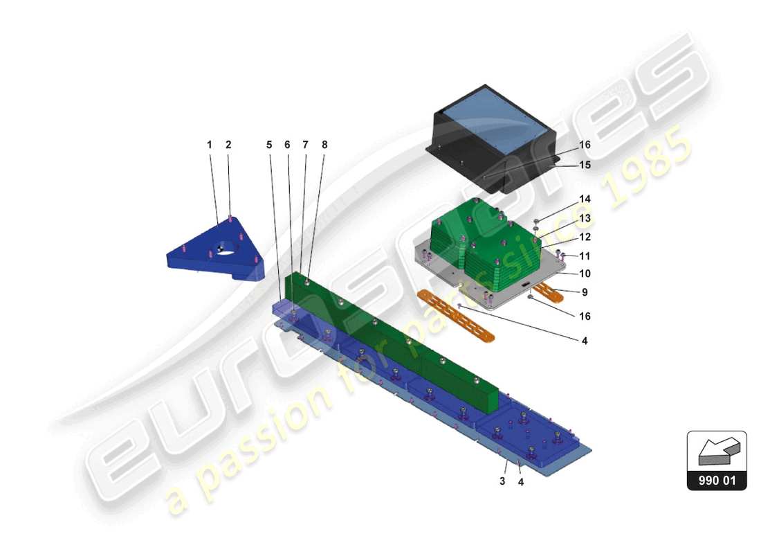 lamborghini 2018 (gt3 evo) ballast part diagram
