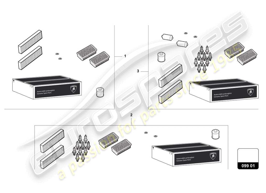 lamborghini gallardo coupe (2007) service schedule part diagram