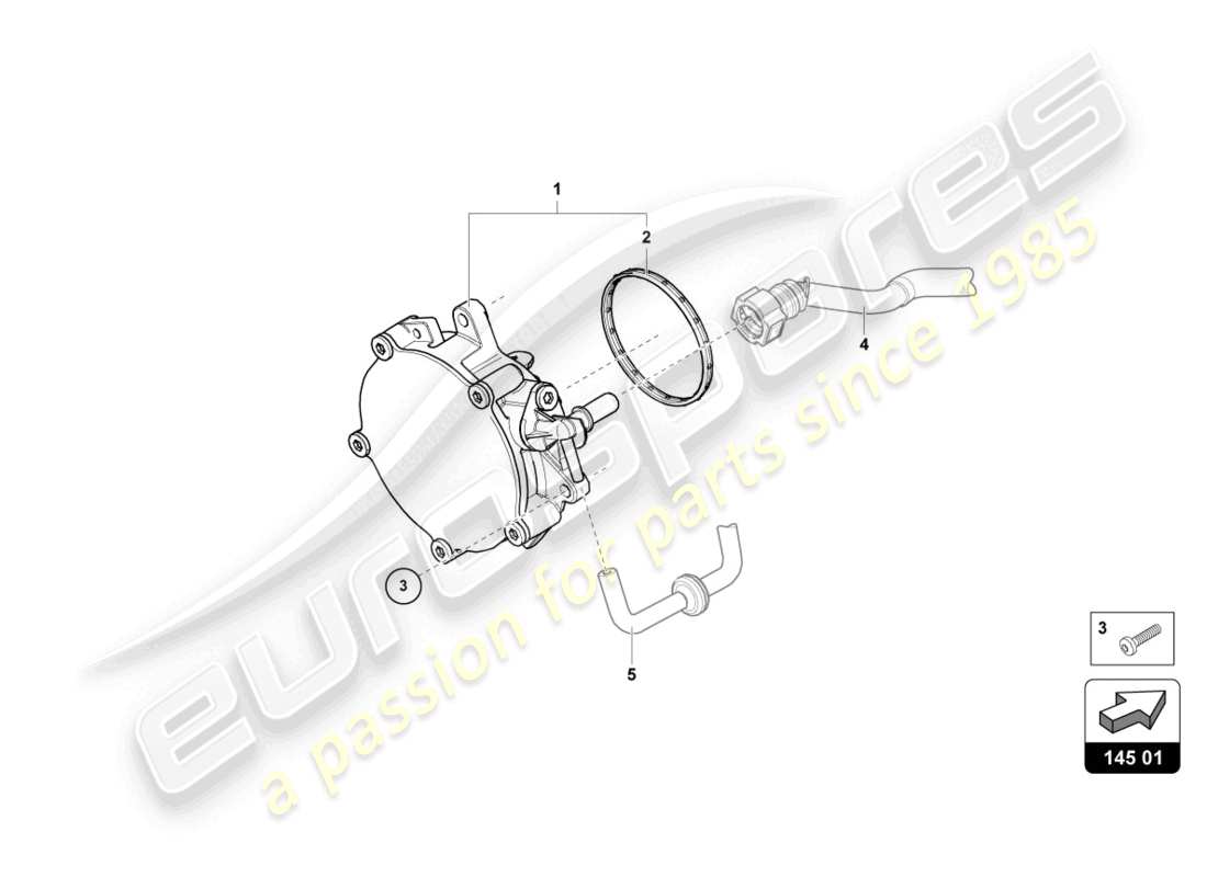 lamborghini urus (2020) vacuum pump parts diagram