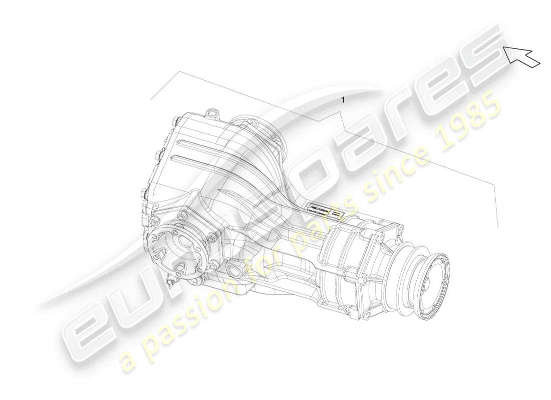 lamborghini lp560-4 spider (2014) final drive, complete front parts diagram