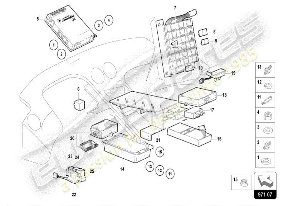 lamborghini diablo vt (1996) electrical system parts diagram